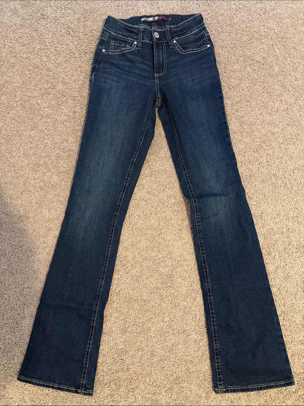 Dark Wash Flare Jeans for Women - Classic Stretch Denim